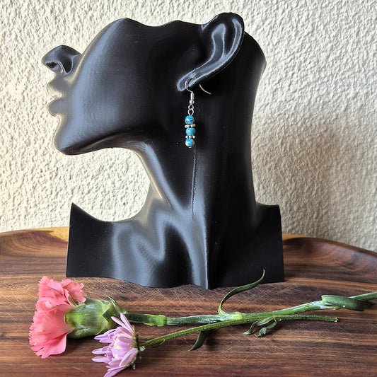 Turquoise Splatter Earrings